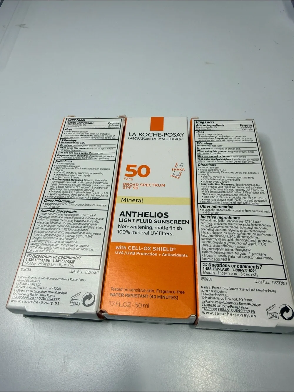 Anthelios Mineral SPF 50 Light Fluid Sunscreen - Orange